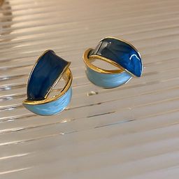 FIMBUL Gold-Plated Enamelled Studs-image-71