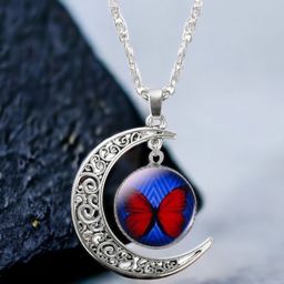 MYKI Silver-Plated Butterfly Necklace-44