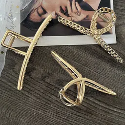 Krelin Set of 3 Large Metal Claw Clips-12
