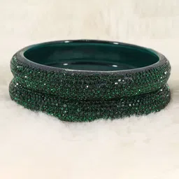 NMII Set of 2 Stone-Studded Bangles-49