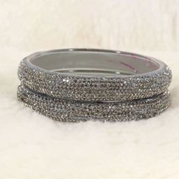 NMII Set of 2 Stone-Studded Glitter Bangles-image-60