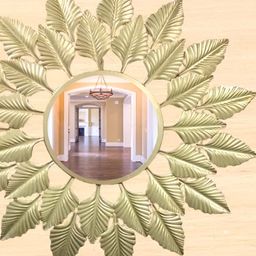 GIG Handicrafts Beige Leaf Wall Hanging Mirror-image-12