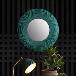 orange tree Green Glass Wall Mirror-picture-4