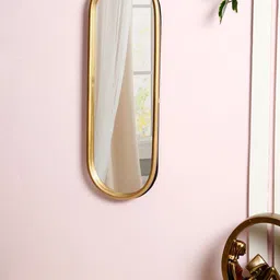 Aapno Rajasthan Gold-Toned Solid Metallic Frame Mirrors-6