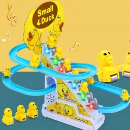 OPINA Musical Duck Track Slide and Climb Stairs Toys-51