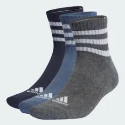 3-stripes cushioned sportswear low-cut socks 3 pairs training training-11