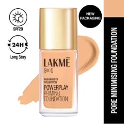 Lakme 9 To 5 Powerplay Priming Foundation, Built In Primer, Long-Lasting, SPF 20-picture-1