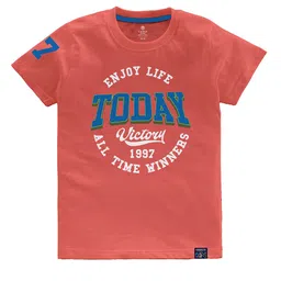 CODEZ Boys Multicoloured Typography Printed Pockets T-shirt image 4