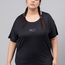 MKH Plus Size Drop Shoulder Sleeves Relaxed Fit Dri-FIT Sports T-shirt-image-13