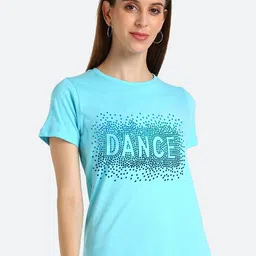shashvi Women Blue Embellished T-shirt-picture-11
