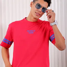 The Indian Garage Co Typography Printed Cotton Boxy T-shirt-image-17