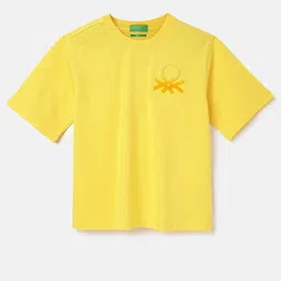 United Colors of Benetton Boys Round Neck Pure Cotton Boxy T-shirt-image-92