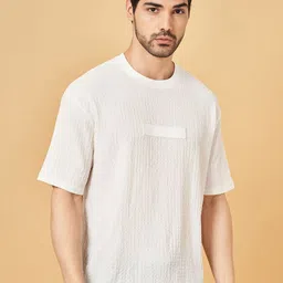 Street 808 by Pantaloons Men Solid Pocket Boxy T-shirt-picture-46
