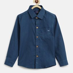 TALES & STORIES Boys Blue Cotton Casual Shirt-picture-12