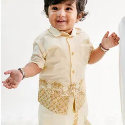 Tiber Taber Boys Printed Casual Cotton Shirt-46