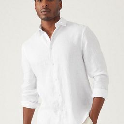 Marks & Spencer Spread Collar Pure Linen Casual Shirt-image-21