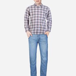 Gini and Jony Boys Checked Cotton Casual Shirt-image-52