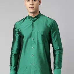 TATTVA Men Green Relaxed Slim Fit Casual Shirt-image-62