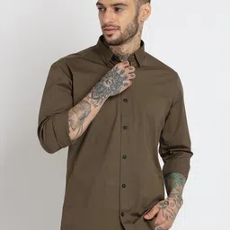 Status Quo Men Slim Fit Cotton Casual Shirt-image-1