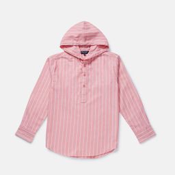 Gini and Jony Boys Peach-Coloured Striped Casual Shirt-image-16
