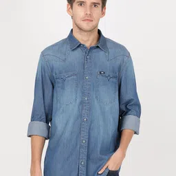 Lee Men Faded Casual Cotton Shirt-picture-49