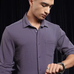 KETCH Men Slim Fit Opaque Checked Casual Shirt-image-14