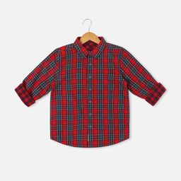 Allen Solly Junior Boys Checked Pure Cotton Casual Shirt-picture-1