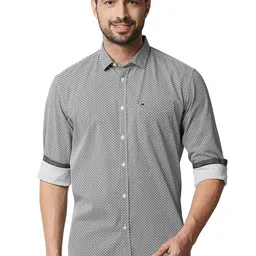 Basics Slim Fit Cotton Micro Checks Opaque Checked Casual Shirt-image-19