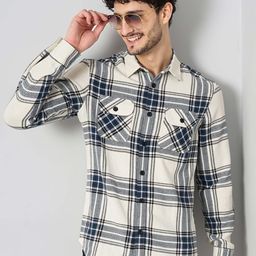 Celio Classic Checked Cotton Casual Shirt-image-94