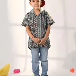 VASTRAMAY Boys Premium Tartan Checks Opaque Checked Casual Shirt-image-33