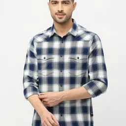 SPYKAR Slim Fit Checked Cotton Casual Shirt-picture-27