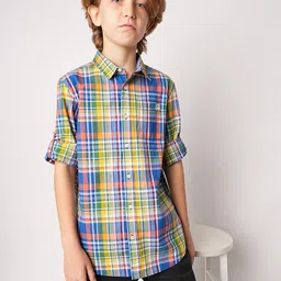 Jack & Jones Junior Boys Tartan Checked Casual Cotton Shirt-image-18