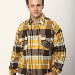 Beyoung Men Tartan Checks Opaque Checked Casual Shirt-picture-48