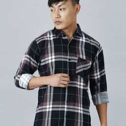 TRYBUY.IN Men Standard Tartan Checks Opaque Checked Casual Shirt-image-45