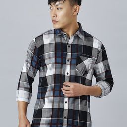 TRYBUY.IN Men Standard Tartan Checks Opaque Checked Casual Shirt-image-72