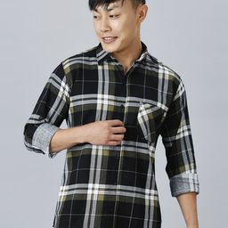 TRYBUY.IN Men Standard Tartan Checks Opaque Checked Casual Shirt-image-65