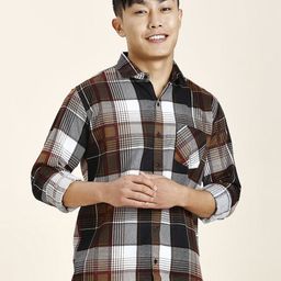 TRYBUY.IN Men Standard Tartan Checks Opaque Checked Casual Shirt-image-73