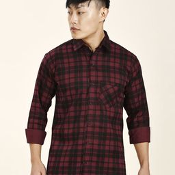 TRYBUY.IN Men Standard Tartan Checks Opaque Checked Casual Shirt-image-64