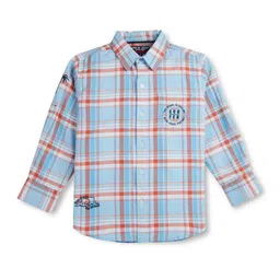 Gini and Jony Boys Tartan Checked Cotton Casual Shirt-image-97