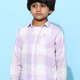 TALES & STORIES Boys Checked Pure Cotton Casual Shirt-image-76