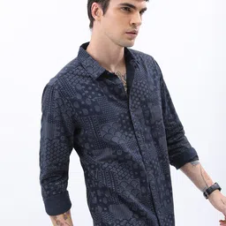 KETCH Slim Fit Ethnic Printed Cotton Casual Shirt-image-31