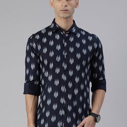Joven Slim Fit Abstract Printed Casual Shirt-image-68