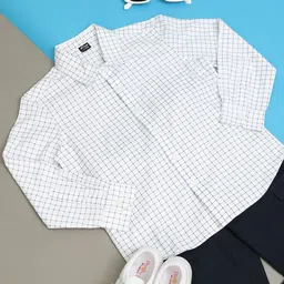 Hoop Boys Slim Fit Opaque Printed Casual Shirt-picture-8