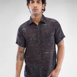 SPYKAR Men Slim Fit Typography Printed Casual Shirt-picture-18