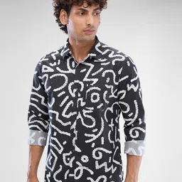 SPYKAR Men Slim Fit Opaque Printed Casual Shirt-image-66