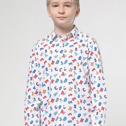Jack & Jones Junior Boys Typography Printed Pure Cotton Casual Shirt-image-99
