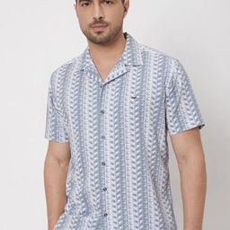 Mufti Abstract Printed Casual Shirt-image-21