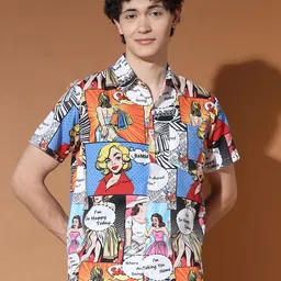BAESD Standard Graphic Printed Casual Shirt-image-83