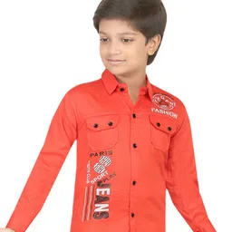 BAESD Boys Modern Opaque Printed Casual Shirt-image-50