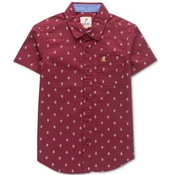 JusCubs Boys Premium Printed Spread Collar Casual Pure Cotton Shirt-image-77